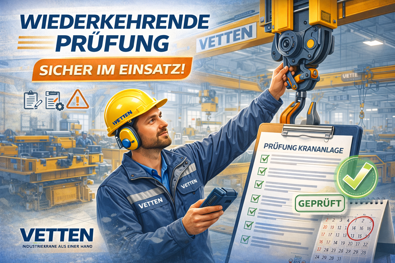 Wiederkehrende Prüfung nach DGUV